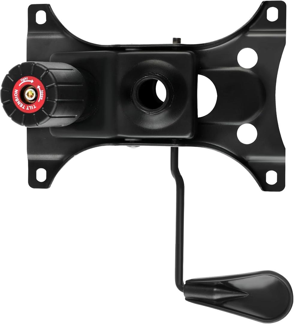 5.98" x 8.74" Mounting Holes, 300 Lbs Office Chair Replacement Parts Chair Base Heavy Duty Plate Swivel Tilt Control Seat Mechanism for Executive and Gaming Chairs