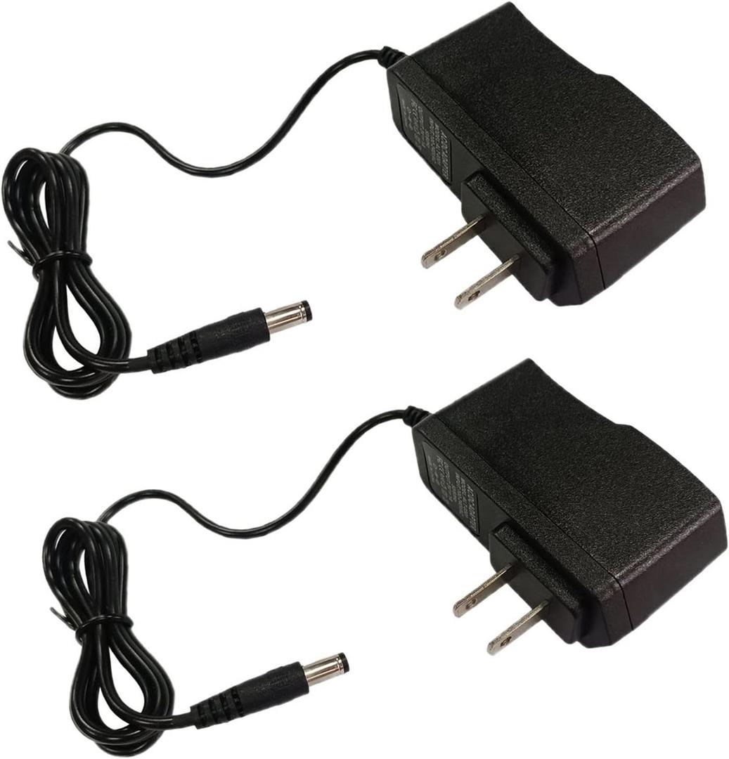 2PCS 3V 1Amp Power Adapter Supply 100-240 AC to DC 3Volt 1000mA 0.8A 450mA 2.5mm X 5.5mm TIP Transformer Adapter for LED Lights Tabletop Fountain, Replacement 2AA's in Small Devices