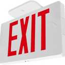 Ultra Slim LED Exit Sign, Red Letter Emergency exit Lights, 1.6W, 10lumens Universal Mounting Double Face (1-Pack)