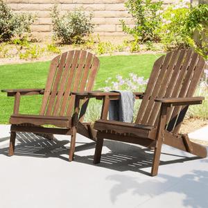 IDZO Outdoor Adirondack Chair Set of 2, Pre-Assembled Backrest, Patio Furniture Set, Outdoor Furniture for Garden, Porch, Deck, Firepit IDZO Outdoor Adirondack Chair Set of 2, Pre-Assembled Backrest, Patio Furniture Set, Outdoor Furniture for Garden, Porch, Deck, Firepit