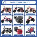 YOXUFA Performance 212 Exhaust Header Pipe Muffler Silencer Kit Compatible with Predator 212 224 196cc Engine Coleman Mini Bike CT200U-EX CT200U BT200X KT196 Baja Warrior MB200 Axis M200 Go Kart Parts