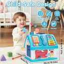 Montessori Toys for 1 Year Old, Baby Music Toys for 1 Year Old Girl Gift, 12-in-1 Musical House Toddler Learning Toy for 1 2 3 Ages, First Birthday Gifts for Girls and Boys, Educational Toy, (Blue)