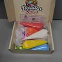 Decoden Cream Large 9PCS Premium Texture Fake Whipped Cream Glue, Decoden Kit, Fake Icing Frosting Whipped Clay with Piping Bags for Crafts and DIY Projects (Rainbow Set)