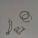 4 Pcs Dainty Gold Silver Bracelets Set for Women 14K Plated Link Cubic Zirconia Paperclip Stake Layering Chain Adjustable Trendy Hand Jewelry