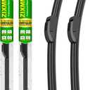 OEM Quality 22in + 22in Premium All-Season Windshield Wiper Blades for Original Equipment Replacement(Set of 2)