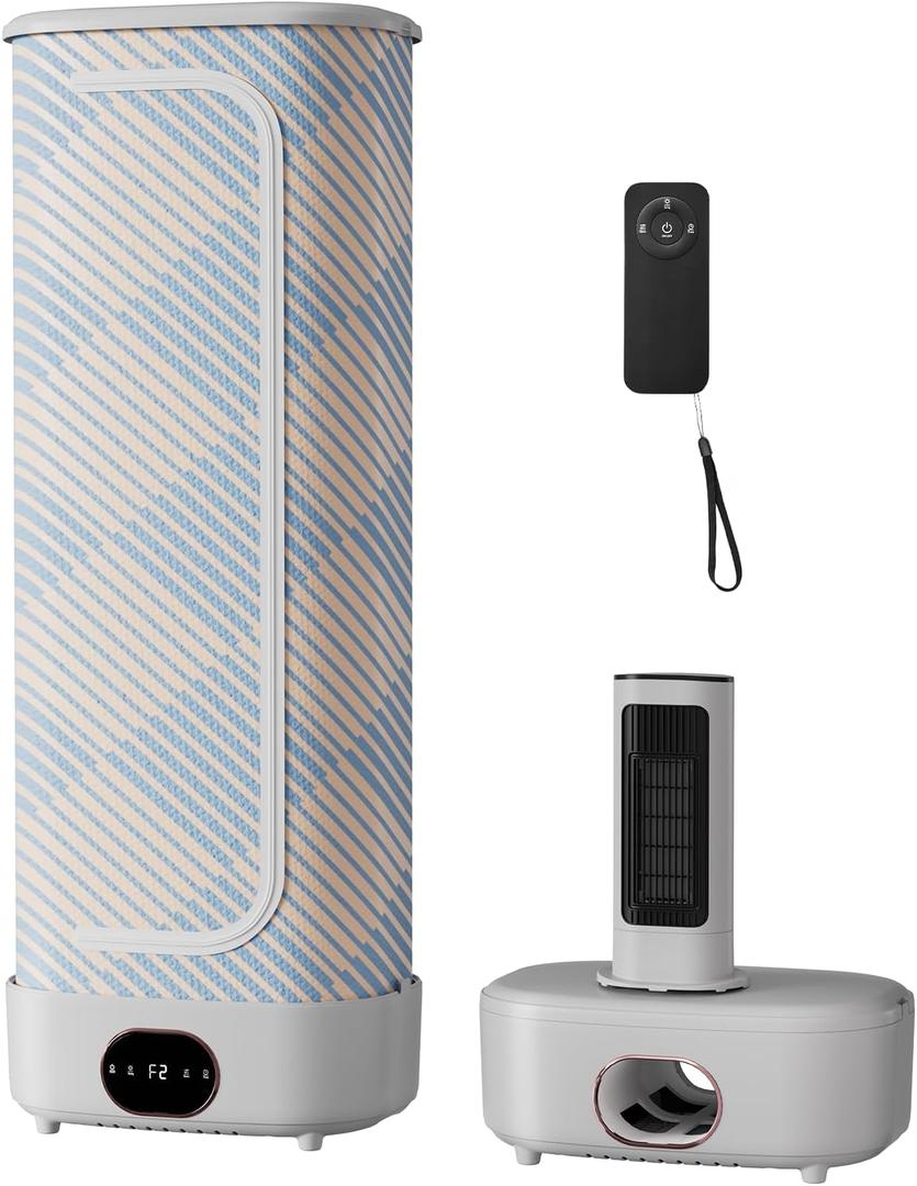 Portable Automatic Ironing Machine, 1000W Wireless Vertical Steam Iron with Remote, Foldable Clothes Drying Rack & Hanging Garment Steamer for Clothes and Fabric (Rose Metal)