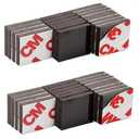 160 Mil Strong Magnets with Adhesive Backing(Each Square 3/4" x 3/4") for Heavy Duty Items,Peel and Stick Self Sticky Magnets (36PCS)