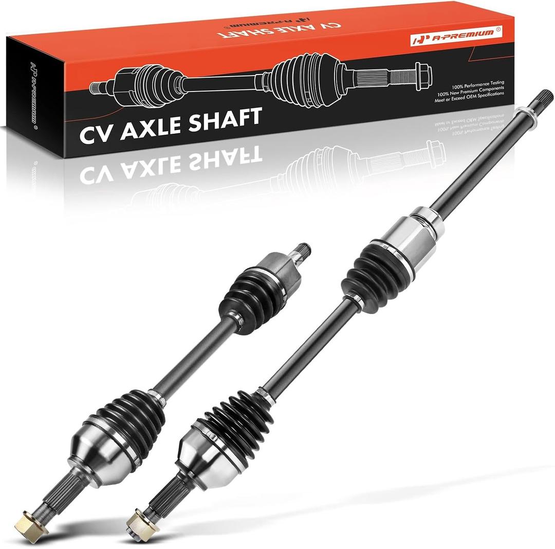 A-Premium Pair (2) Front CV Axle Shaft Assembly Compatible with Nissan Altima 2007-2013 2.5L Automatic CVT Trans, Rogue 2008-2013 FWD, Rogue Select 2014-2015 FWD, Driver and Passenger Side