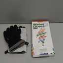 rivmount Kids 3M Ski Gloves Touchscreen Waterproof Warm for Boy Girl Youth Outdoor Skiing Cycling Snow Winter (XL(10-12Y), Black)