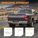 FieryRed 2" Hitch Receiver Compatible with 2019-2024 Dodge Ram 1500 Newbody, Class 3 Rear Trailer Tow Hitch with Bolts, Anti-Rust Gloss Powder Coat, Black