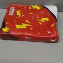 Trading Card Binder 4 Pocket,400 Pocket Card Collection Binder with 50 Removable Sleeves,PU Waterproof Top Card Book,3-Ring Zipper Collectible Trading Card Album for MTG/TCG/Card Holder GiftRed (Small)