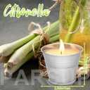 12 Pack Citronella Candles - Garden Citronella Scented Candles Outdoors, 120-180 Hours Burning, Natural Soy Wax, Portable Jar Candle Gift Sets for Home Patio Yard Indoors, Balcony, Camping
