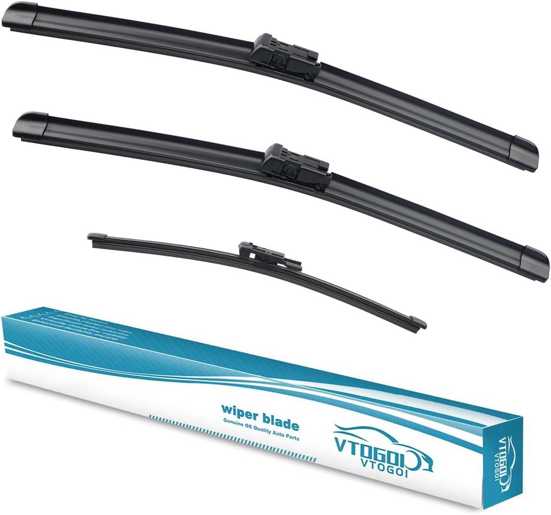 OEM Windshield Wiper Blades Replacement for Land Rover Range Rover Velar 2018 2019 2020 2021 2022 2023 2024 2025, All Weather Original Factory Quality Front & Rear Wipers Set 26"+19"+13" (Pack of 3)