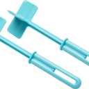 Mind Reader Meat Chopper Spatula, Heat Resistant Kitchen Tool for Mixing, Cutting, Mashing, Dicing Ground Beef, Avocado, Pack of 2, Nylon, Light Blue