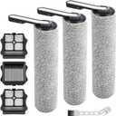 HEPA Filters & Replacement Parts Kit Brush Rollers Compatible Parts Accessories Kit For Tineco Floor ONE S5/Floor One S5 Pro 2 Wet Dry Vacuum Cleaner, Inclue 3 Vacuum Filter, 3 Brush Rollers