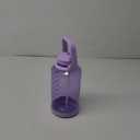 Takeya Tritan Motivational Water Bottle with Straw Lid - Durable, BPA-Free - With Time Marker - Leakproof & Non-Slip Bumper - 64 oz, Vivacity Purple