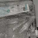 romision Expandable Dish Drying Rack Over The Sink Small Metal Stainless Steel Plate Holder for Compact Kitchen, Space Saving Modern Silver Hanging Drainer