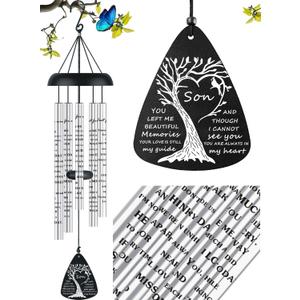 Sympathy Memorial Wind Chimes Bereavement Memorial Gifts for Loss of Son Sympathy Memorial Gifts for Loss of Loved One in Memory of Son