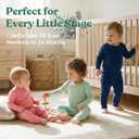 Comfort Baby Outfit Set: Soft Bodysuits and Pants Layette Set, 4-Piece Unisex Baby Clothes Gift for Boys Girls (6-12 Months, Serena)