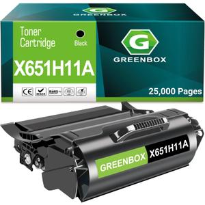 GREENBOX Remanufactured X651H11A High Yield Toner Cartridge Replacement for Lexmark X651H11A X651A11A for X658de X658dte X652de X658dtme X658dtfe X654de X656de X656dte X651de X658dme Printer (1 Black)
