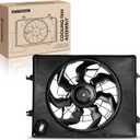 A-Premium Engine Radiator Cooling Fan Assembly Compatible with Hyundai & Kia Models - Sonata 2011-2013 2.4L, Optima 2012-2013 2.4L, Gas
