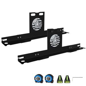 kuaiben Wheel Alignment Tool with Imperial Tape Measure, Upgraded Automotive Alignment kit Without Removing Calipers, Heavy-Duty Stainless Steel Toe Alignment Plates for Most Cars, Trucks and SUVs