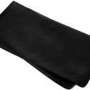 COHEALI Silicone Washing Machine Drip Tray with Raised Edge, 50x50 Cm Leak-proof Refrigerator and Appliance Mat, Black Non-slip Protective Pad for Mini Fridge and Dishwasher