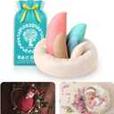 M&G House Newborn Photography Props - 6pcs Baby Photoshoot Props, Adjustable Photography Props Fits 0-6 Months Baby, Ultra-Soft Photo Donut Posing Pillow Basket - Multicolor