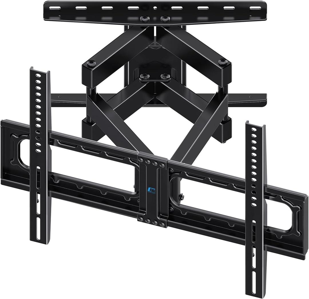 HOME VISION Full Motion TV Wall Mount for Most 32-84 inch TVs up to132 lbs, TV Mount Swivel and Tilt with Dual Articulating Arms, Wall Mount tv Bracket Max VESA 600x400mm, Fits 8" 12" 16" Wood Studs