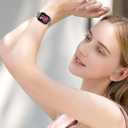 Yeahxing Nylon Braided Band for Apple Watch Ultra/2-49mm 46mm 45mm 44mm 42mm 41mm 40mm 38mm,Secure Stretchy Strap Women/Men,Parachute Buckle Bands for iWatch Series 11 10 9 8 7 6 5 4 3 SE (Black)