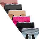 Boboking Teen Girl's Cotton Period Panties Big Girls Breathable Briefs Women Underwear (X-Large, Mixed Colora/5pack)