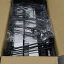 2 Pack Pots and Pans Organizer Under Cabinet, 22" Deep Expandable Pull Out Pot Lid Organizer and Storage with 10 Adjustable Dividers No Drill Pot and Pan Holder Rack with Handle Bracket(Black)