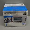 BLACK+DECKER Desktop Air Cooler, Personal Portable Fan with 3-Speeds, Evaporative Air Cooler with 0.5L Water Tank, Air Cooler Fan for Desk, Home, Office, Bedroom, and more, BDMC10, White/Gray