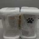 37oz Dog Treat Container Set of 2, Glass Dog Treat Jars for Kitchen Counter with Airtight Bamboo Lids, Small Pet Treat Canister,Puppy Food Bin for Kitchen Counter,Freshness Seal-Clear