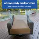Retractable Outdoor Cushion Cover, Furniture Protection, Waterproof, UVResistant, Dustproof, and Secure Protector for Patio Chairs and Loungers, 29" Chair Model