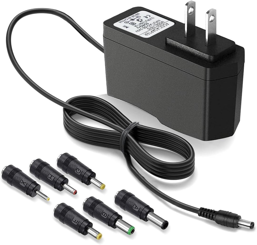 DC 15V 1A Car Jump Starter Power Cord Charger for Peak 450A 500A 600A 800A 1000A Auto Battery Booster AC Adapter, Compatible with Beatit, Schumacher, Tacklife, Gooloo, DBPower DJS50 Jump Starters