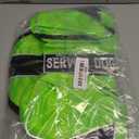 Service Dog Backpack Harness Vest Removable Saddle Bags with Label Patches(Green,S)