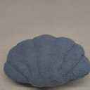 Dusty Blue Seashell Throw Pillows, Shell Shaped Throw Pillows, 13 Inch Soft Home Decorative Pillow Plush Cushion for Bed Couch Living Sofa Room Decor Accent Throw Pillow