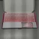 Wireless Keyboard and Mouse Combo, Full-Size USB Keyboard with Back Stand, 2.4GHz Wireless for Desktop, Laptop and Computer