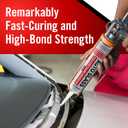 Polyurethane Windshield Adhesive Fast Curing Auto Glass Glue with High Bond Strength, Black Windshield Sealant for Vehicle & RV Window Seal, Urethane Adhesive with Gloves, OEM Quality, 10.5 fl oz