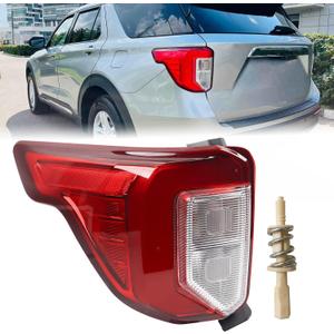 LH USA Type Tail light Include Screws Assembly Fit for 2020-2023 Ford Explorer Rear Lamp Included Plastic Screw Stud With Thread Left Driver Side FO2800275 LB5Z13405F