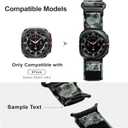 Nereides Rugged Nylon Band for Samsung Galaxy Watch Ultra (2025/2024) 47mm, One-Click No Gap Woven Fabric Strap, Adjustable Sport Wristband for Men Women (Green Camo)
