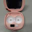 Vastsoon Ultrasonic Contact Lens Cleaner Machine Portable, Rechargeable Cleaning Kit with 4 Contact Lens Solution Cases, Applicator & Removal Tools for Travel & Home Use (Pink)