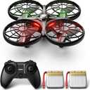 SYMA X100 Drone for Kids 8-12, Automatic Obstacle Avoidance, Up to 20 Mins Flight Time(2 Batteries), One-Key 360Flips and Altitude Hold, Full-Guard Safe Indoor Drone Gift for Boys & Girls
