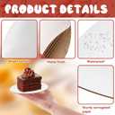 30 Pack 6 Inch Round Cake Boards, Disposable Corrugated White Cake Cardboard Food-graded Plate Tray Circles Base for Dessert DIY Crafts Display