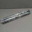 4 x Window Privacy Film with Cutting Grid, Non-Adhesive Stained Glass Window Film Decorative, Static Cling Privacy Window Film (Leaf Rainbow,17.5 X 78.7 inch)