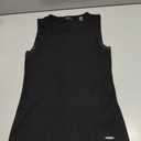 MISSJOY Women's Basic Sleeveless Racer Back Halter Neck Ribbed Bodysuit Tank Tops (Medium, 1-black)