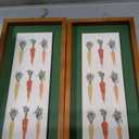 Framed Carrot Poster Canvas Print Art set of 2