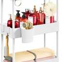 Pipishell Slim Storage Cart with Wheels, Bathroom Cart Organizer Storage Small, Rolling Carts for Bathroom, Laundry Room, Kitchen, Narrow Space, White PIUC04W (3-Tier)