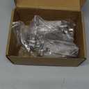 Onemake 4 Pack 110 Face Frame Inset Cabinet Hinges, Soft Closing 3D Adjustment, Clip On Plate, Smooth Slow Close Concealed Hidden Replacement, Easy Installation, Insert Hardware for Kitchen Cup borad